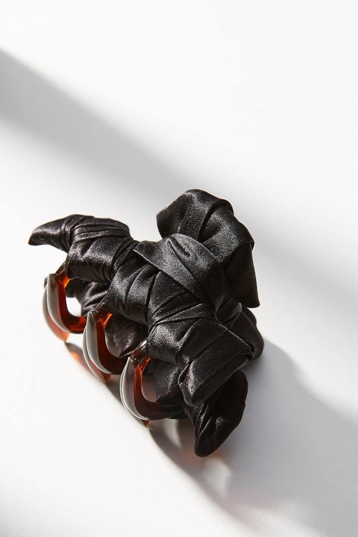 France Luxe Silk-wrapped Midi Hair Clip