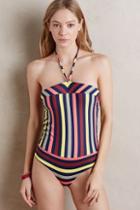 Touche Striped Maillot Red Motif