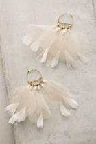 Anthropologie Feathered Tulle Earrings
