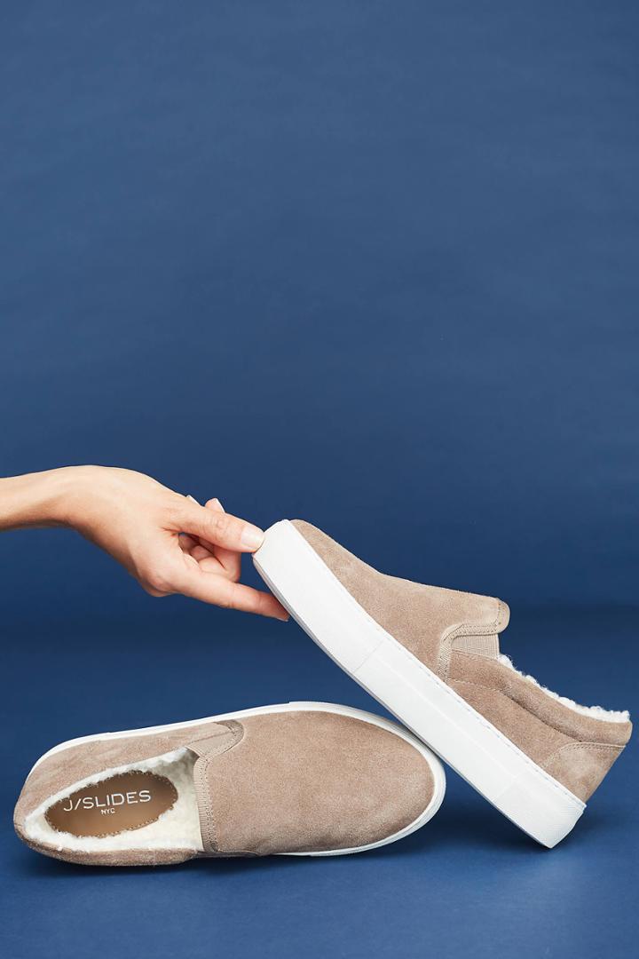 J/slides Arpel Shearling-lined Sneakers