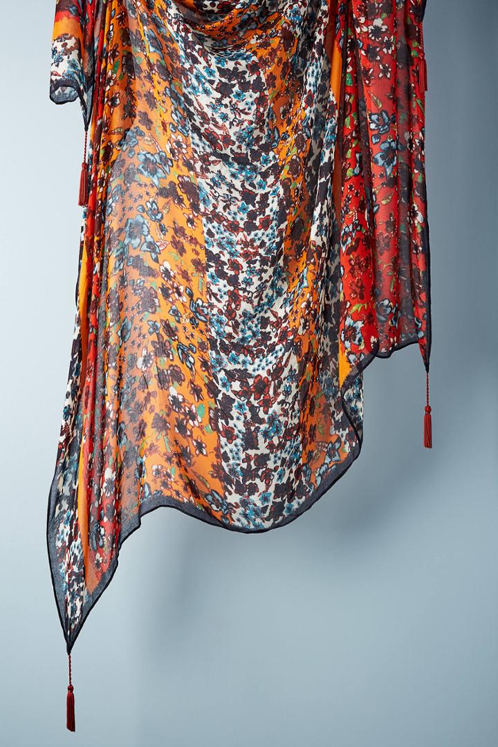 Anthropologie Garden Afternoons Square Scarf