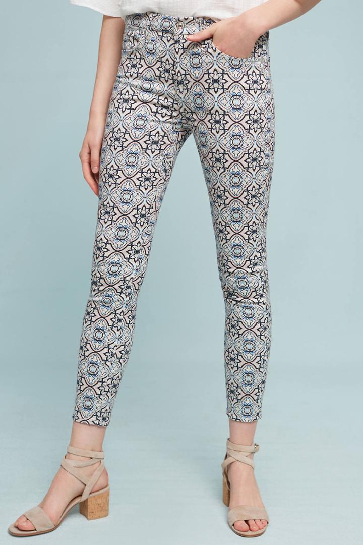 7 For All Mankind Mirage Low-rise Skinny Jeans