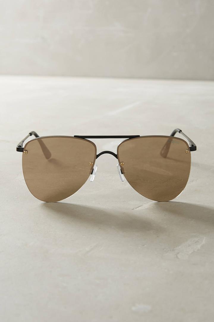 Le Specs Liberation Mirrored Aviator Sunglasses