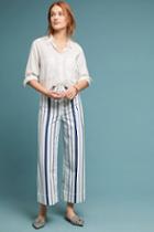 Anthropologie Capitaine Striped Wide-leg Pants