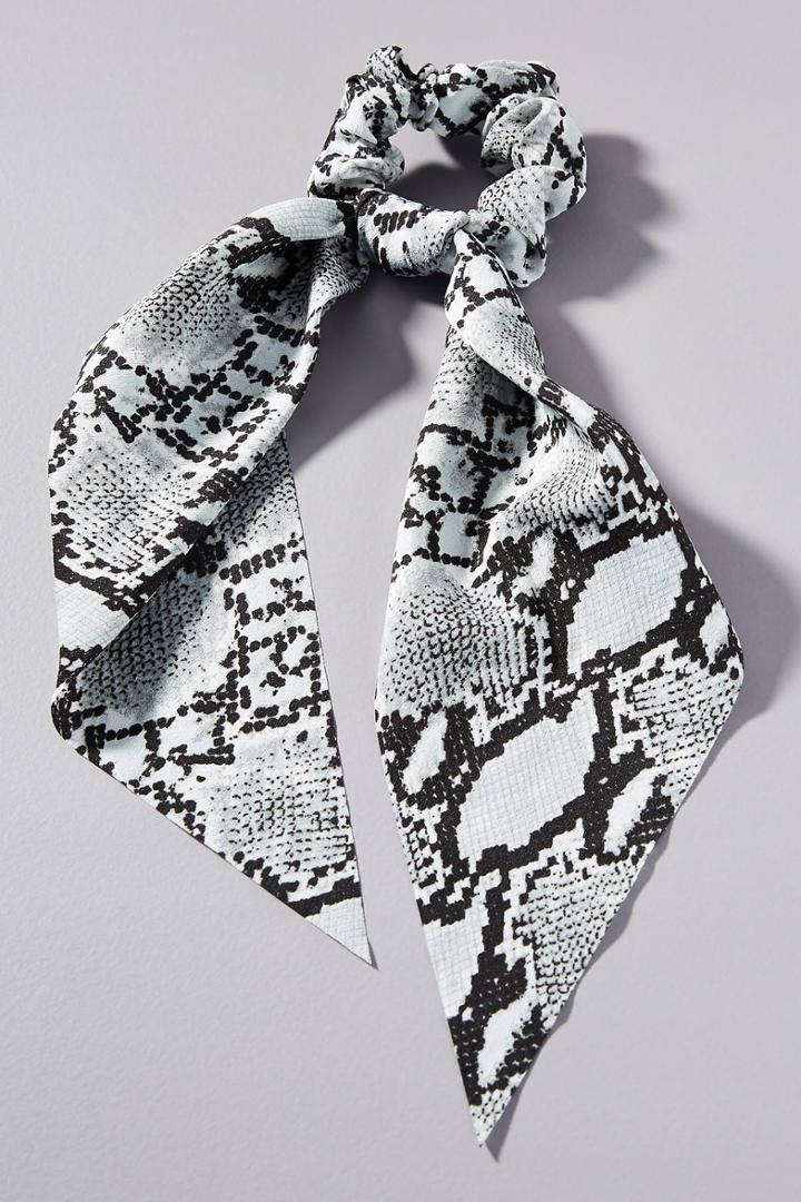 Anthropologie Ione Snake Scarf Ponytail Holder