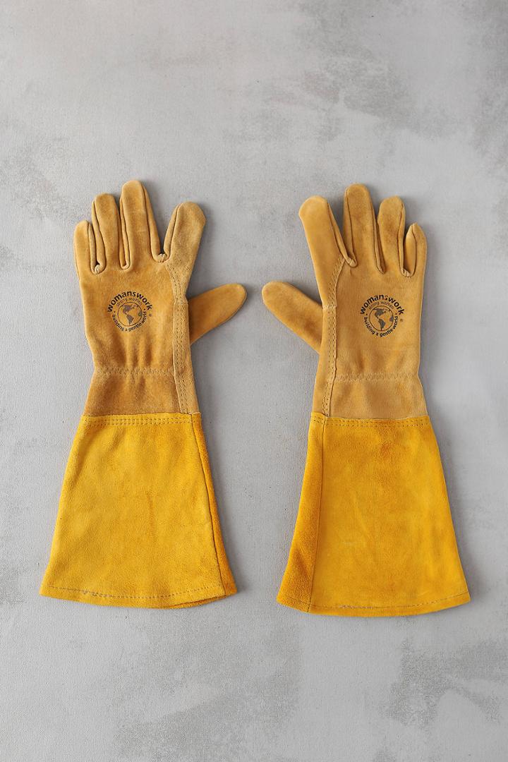 Womanswork Leather Gauntlet Garden Gloves