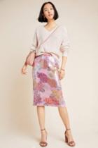 Anthropologie Paillette Pencil Skirt