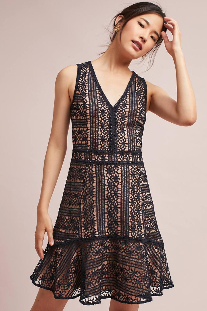 Greylin Amaryn Flounced Dress