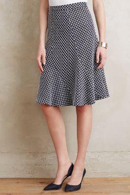 Hutch Stippled Jacquard Trumpet Skirt