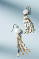 Anthropologie Freshwater Fringe Drop Earrings