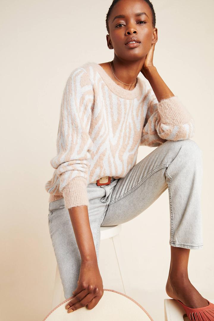 Rebecca Taylor Zebra Sweater