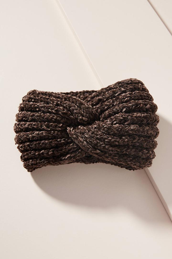 Anthropologie Elle Chenille Twist Headband
