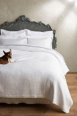 Peacock Alley Bradley Coverlet White