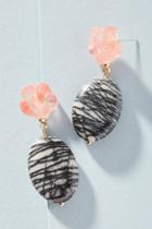 Anthropologie Floral Flourish Drop Earrings