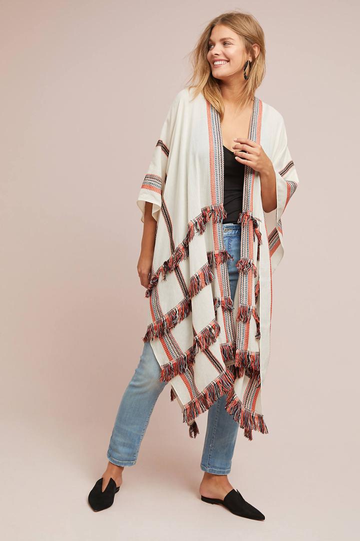 Anthropologie Thelma Striped Kimono