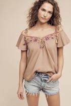 Bl-nk Needlepoint Open-shoulder Top