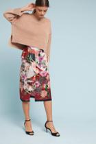 Delfi Anais Ruffled Floral Pencil Skirt