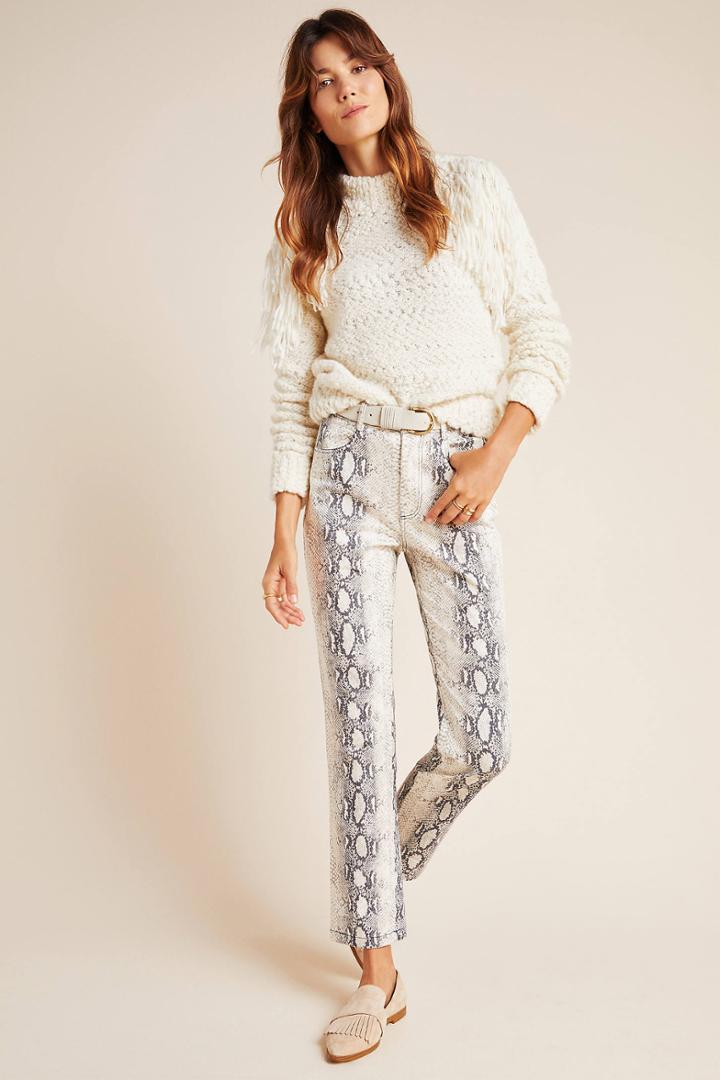 Current Air Lela Snake-printed Pants