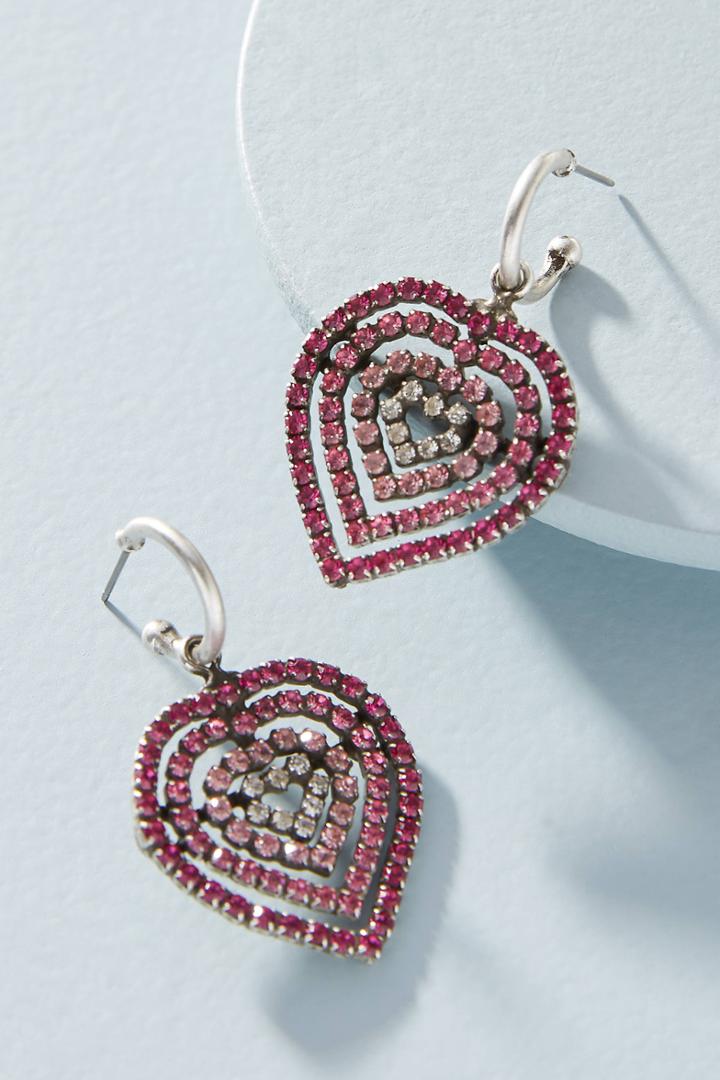 Anthropologie Dannijo Constance Love Drop Earrings