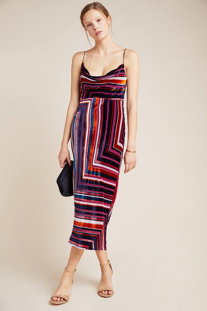 Anthropologie Tina Velvet Mini Dress