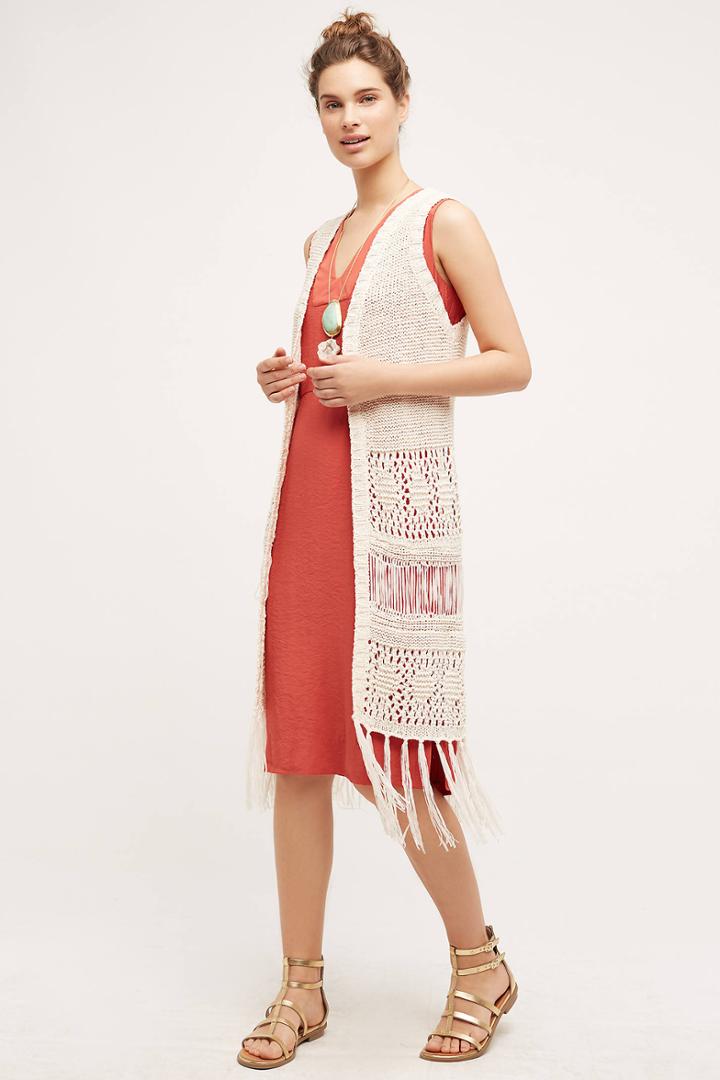 Moth Fringed Sweater Vest