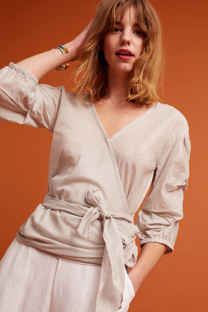 Sunday In Brooklyn Darina Wrap Top
