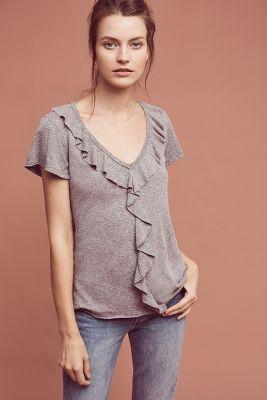 T.la Iris Ruffle Tee