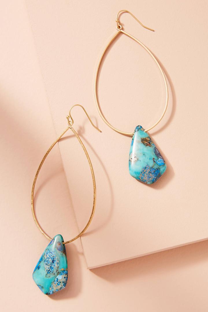 Anthropologie Paraglide Hoop Earrings