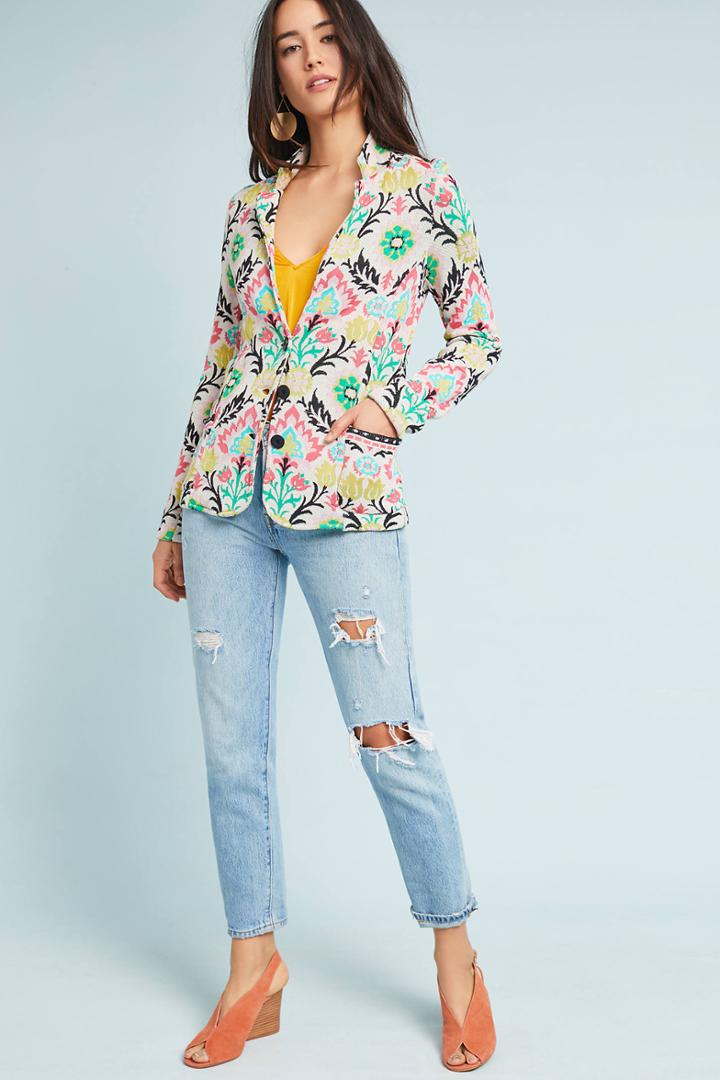 Aldomartins Floral Intarsia Jacket