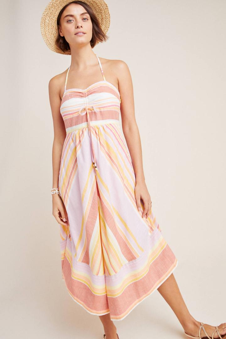 Anthropologie Savannah Halter Dress