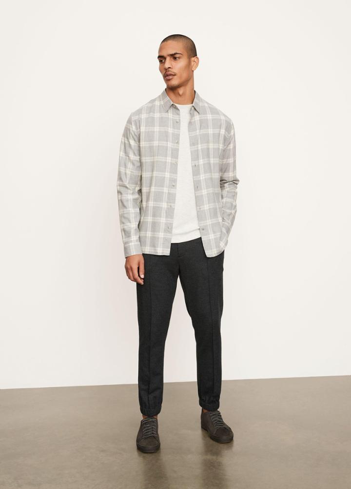 Vince Oceanside Plaid Long Sleeve