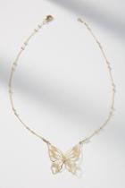 Anthropologie Mirabel Butterfly Necklace