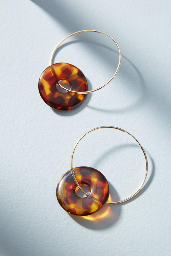 Marida Tortoise Hoop Earrings