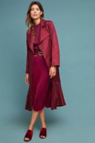 French Mauve Cabernet Trench Coat