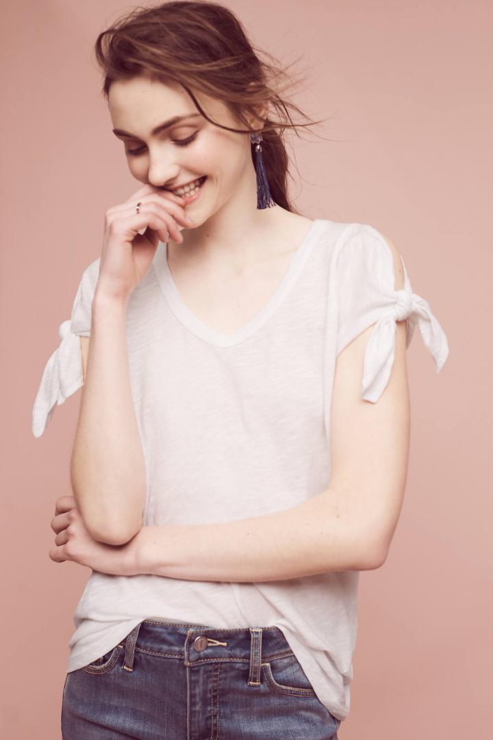 Anthropologie Tie-cuff Tee