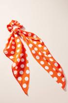 Anthropologie Hanna Polka Dot Scarf Ponytail Holder