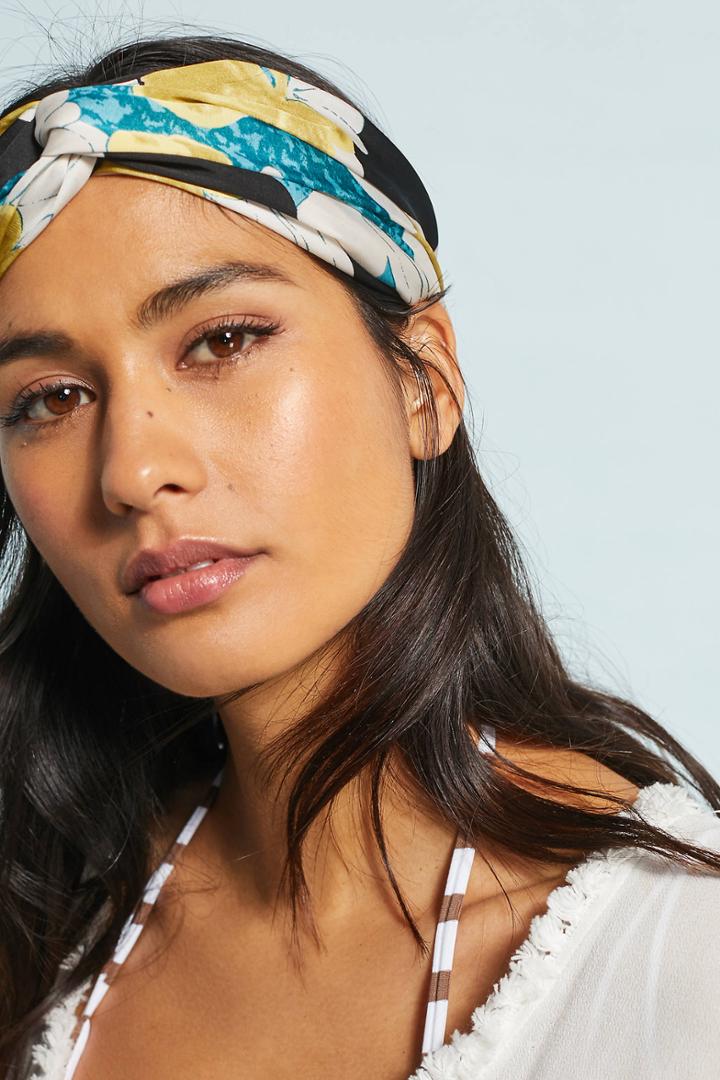 Anthropologie Tropical Palm Headband