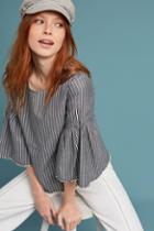 Dolan Left Coast Striped Bell-sleeve Top