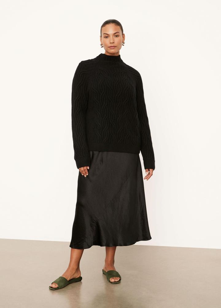 Vince Texture Cable Turtleneck