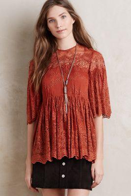 Zimmermann Embroidered Alchemy Silk Top
