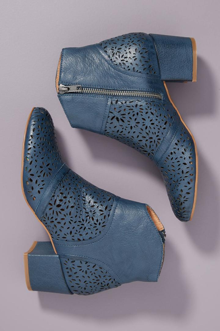 Silent D Pearsy Perforated Ankle Boots