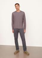 Vince Double Face Striped Long Sleeve Tee