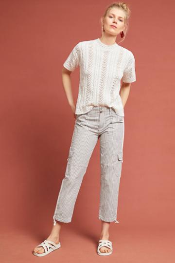 Sanctuary X Anthropologie Terrain Poplin Cropped Pants