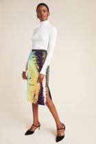 Ro & De Elysian Sequined Pencil Skirt