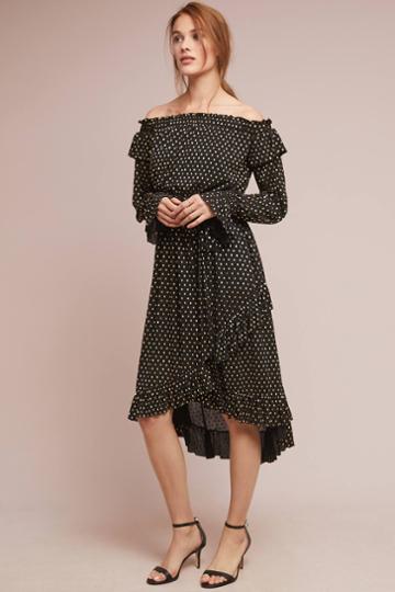 Shoshanna Medley Off-the-shoulder Dress