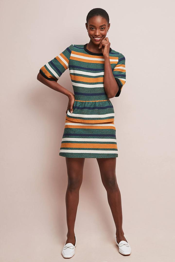 Corey Lynn Calter Striped Peplum Top