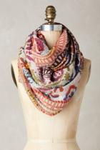 Anthropologie Caravan Embroidered Scarf