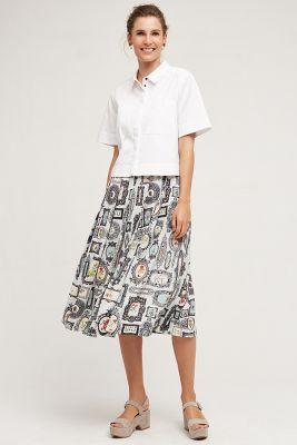 Pankaj & Nidhi Framework Midi Skirt