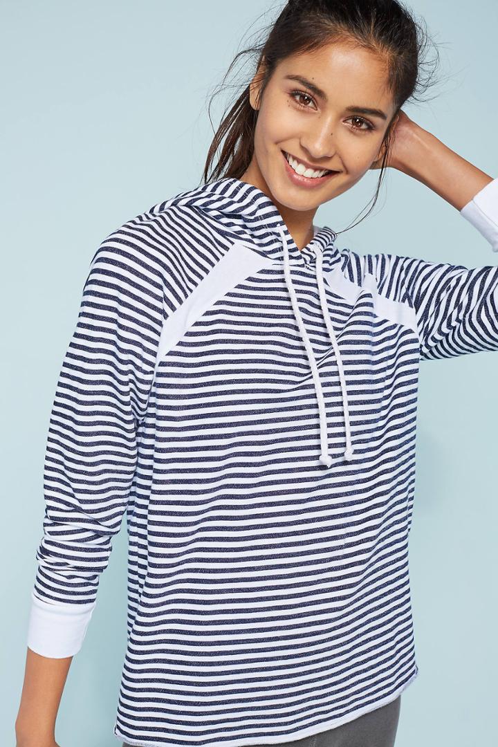 Stateside Striped Hooded Pullover