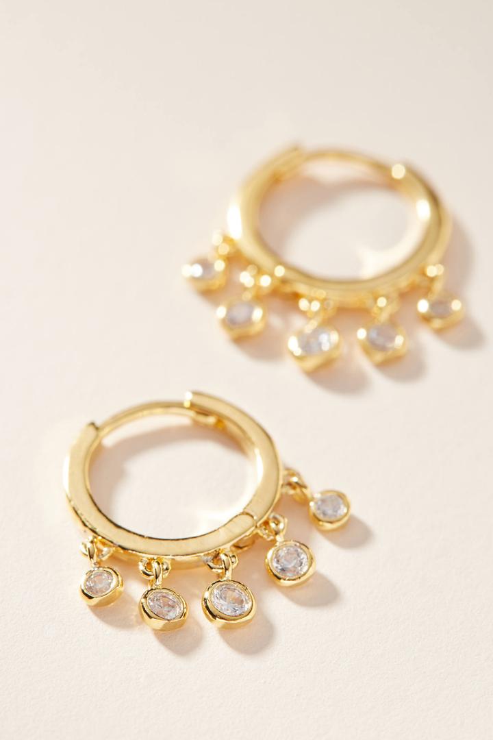 Anthropologie Jingle Hugger Hoop Earrings